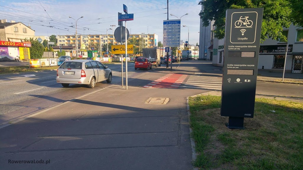 Liczydło przy ul. Rzgowskiej będzie zliczać rowerzystów jadących z Chojen w kierunku miasta
