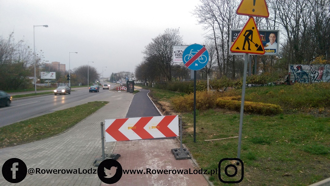 Granica stanu sprzed 11 lat i obecnych standardów wykonania dróg dla rowerów w Łodzi