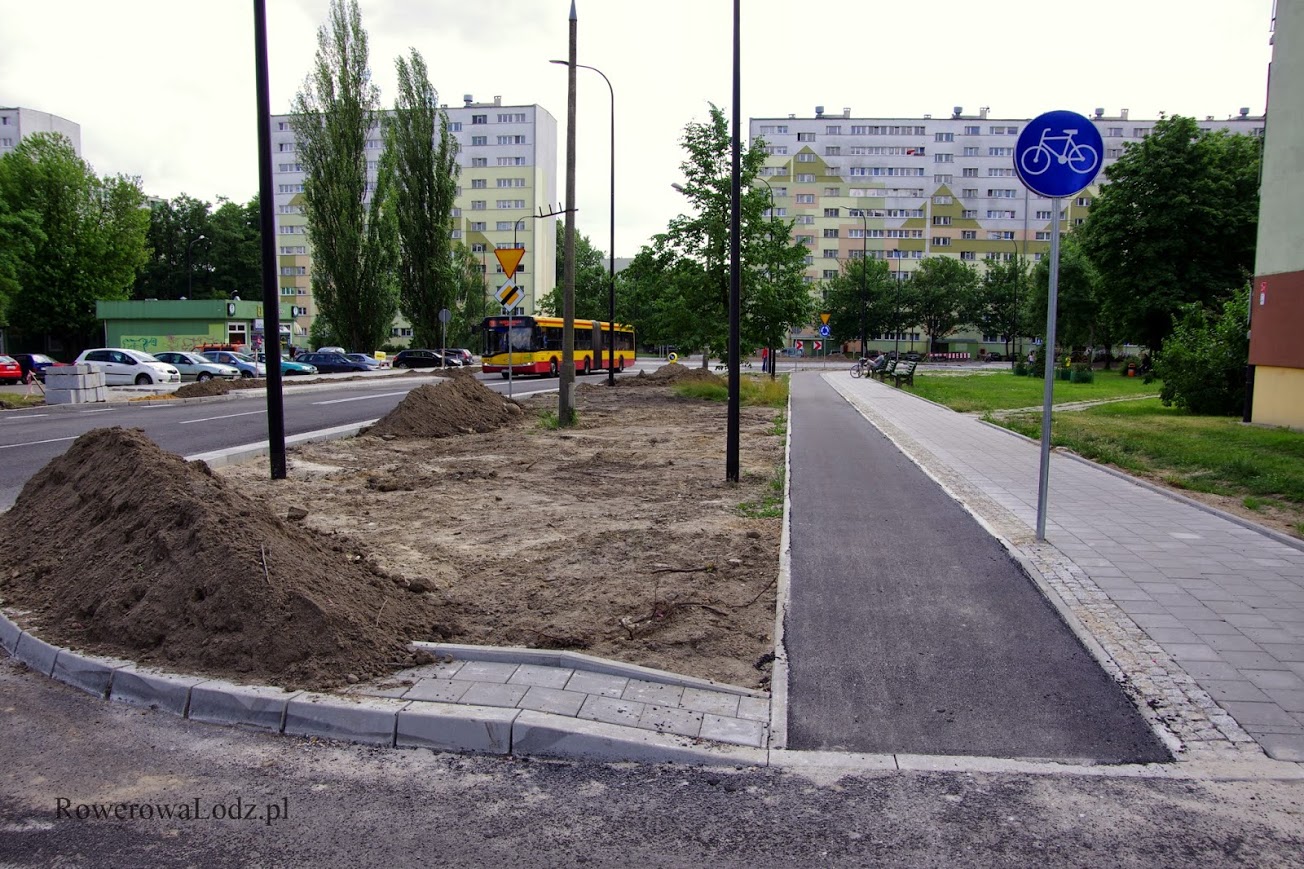 Ulica Rydzowa - jednokierunkowa droga dla rowerów.