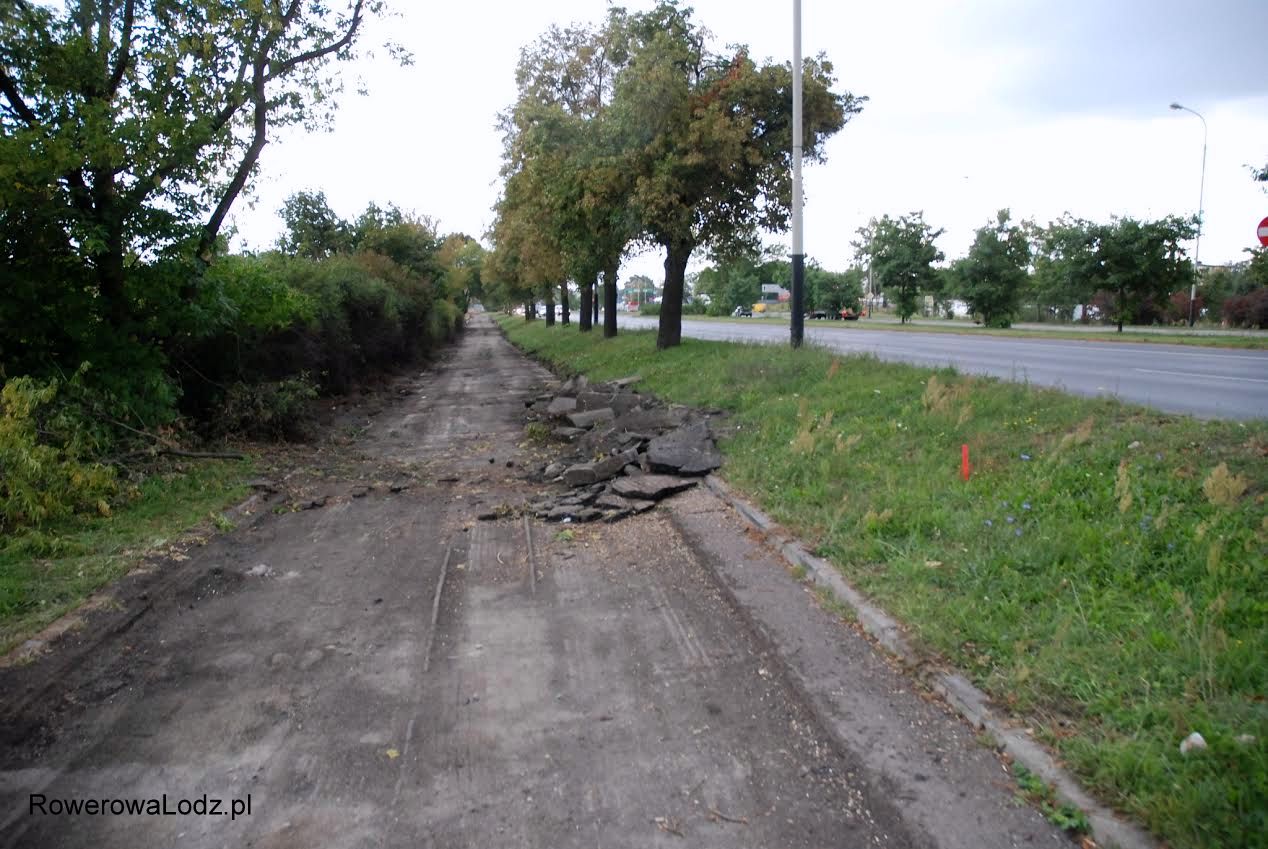 Pozostałości poprzedniej warstwy asfaltu